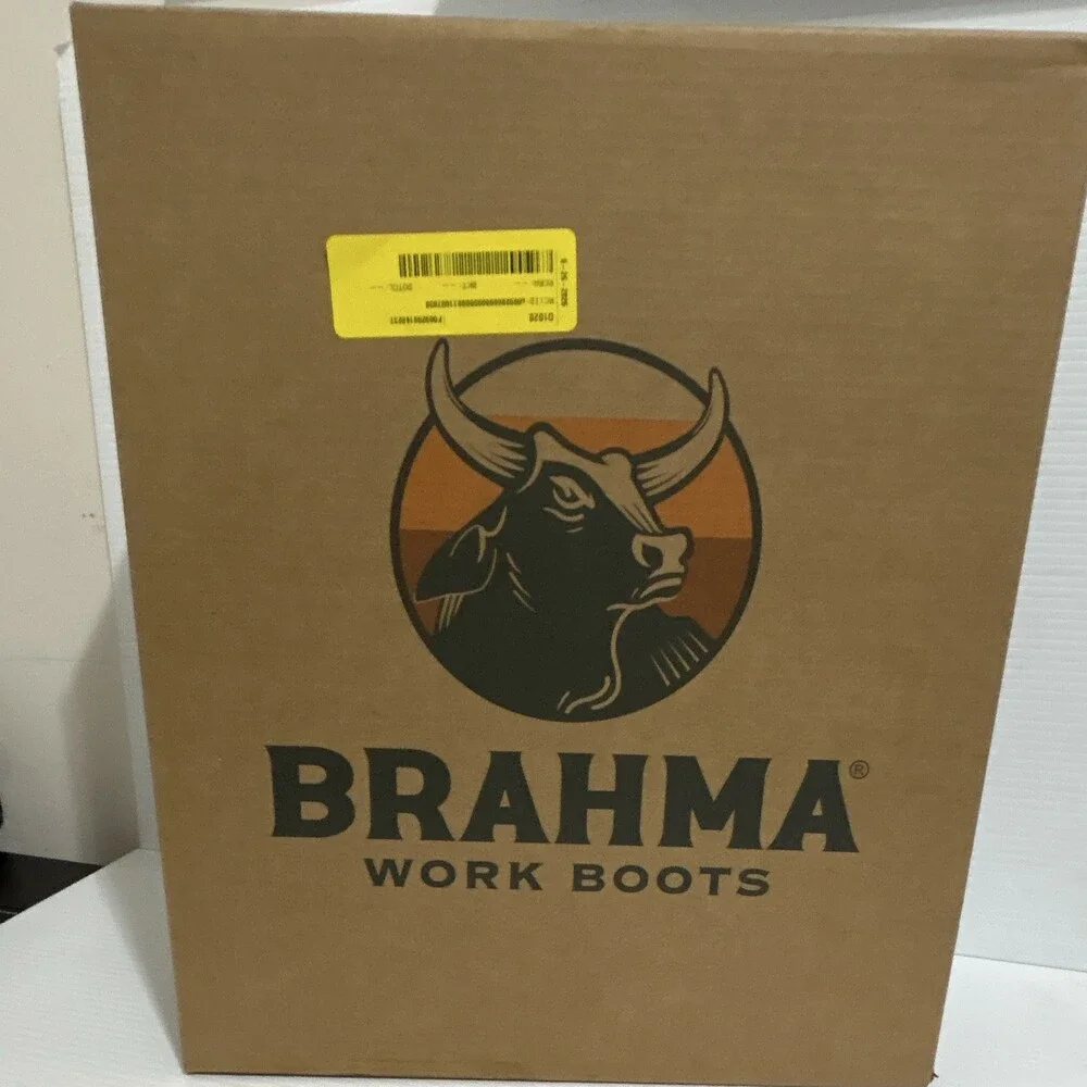 Brahma Combustion Men's 10.5D Brown Steel Toe Work Boots ASTM F2413-14
